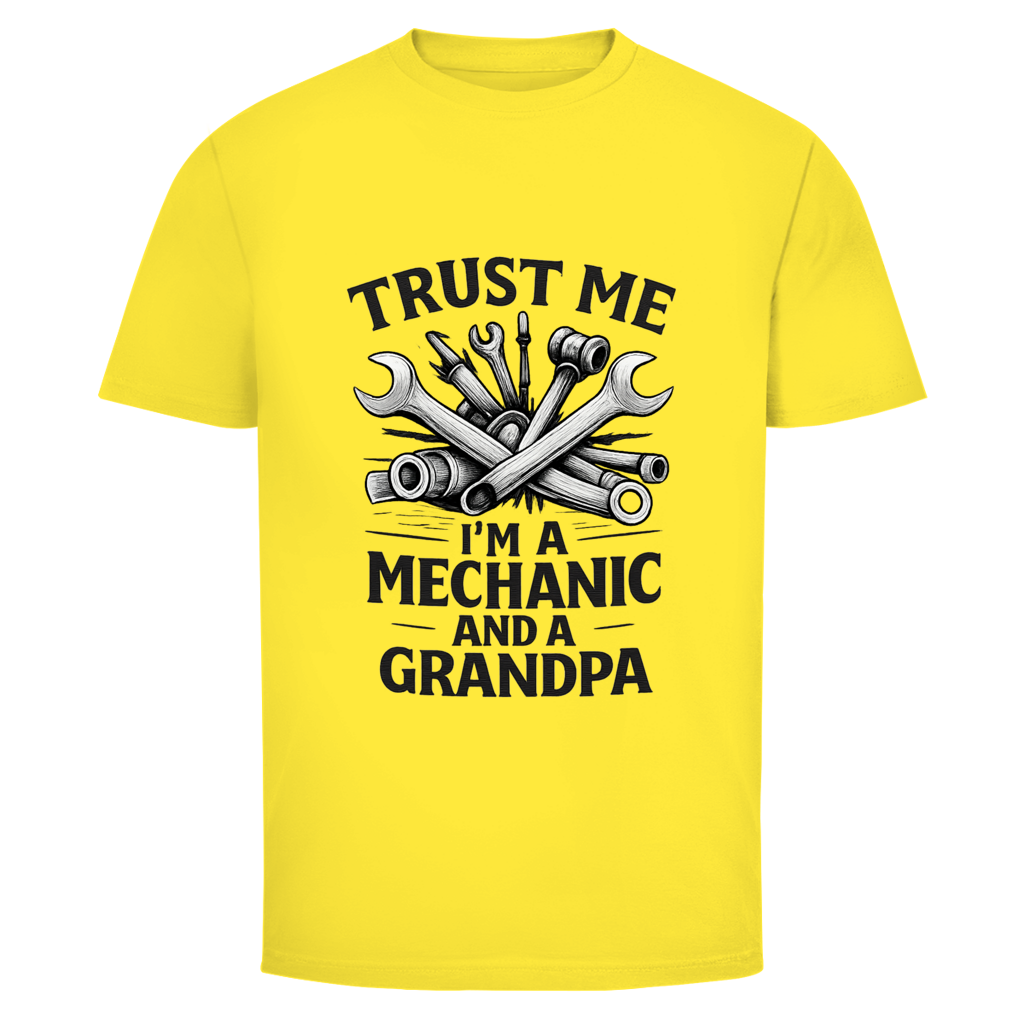 Herren T-Shirt Trust Me- I'm A Mechanic And A Grandpad