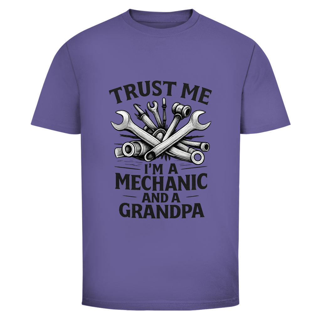 Herren T-Shirt Trust Me- I'm A Mechanic And A Grandpad