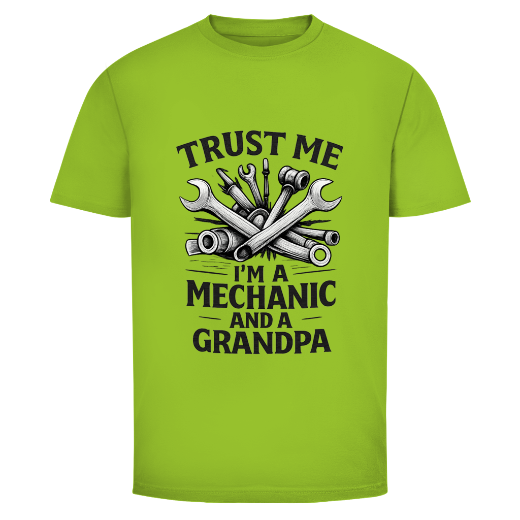 Herren T-Shirt Trust Me- I'm A Mechanic And A Grandpad
