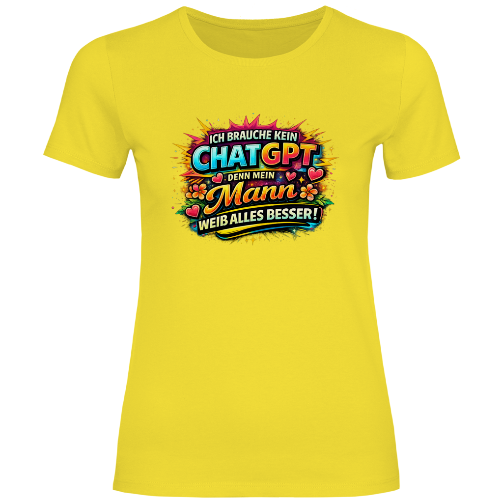 Ich brauch kein CHAT-GPT,denn mein Mann weiß alles besser!