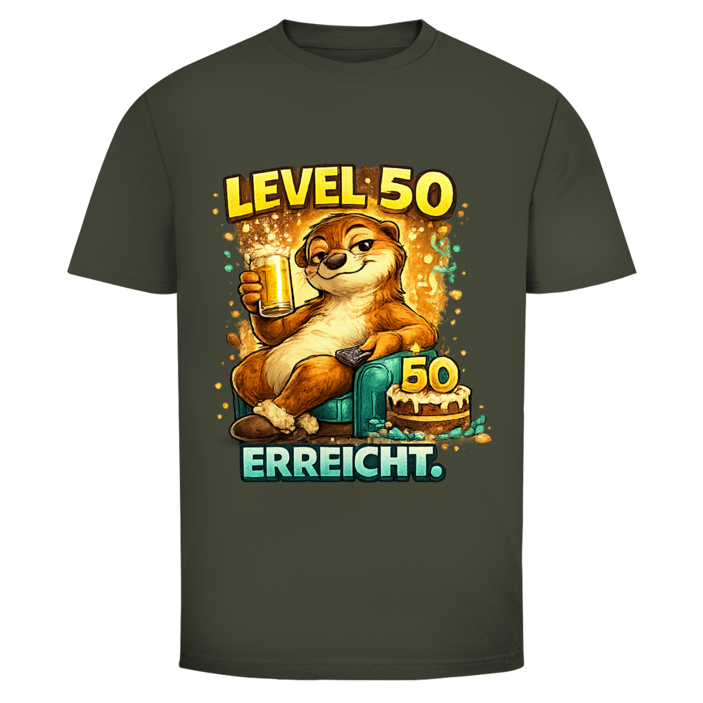 Herren T-Shirt Level 50 erreicht.