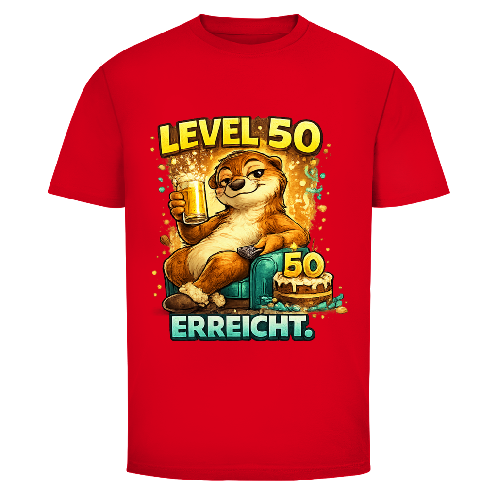 Herren T-Shirt Level 50 erreicht.