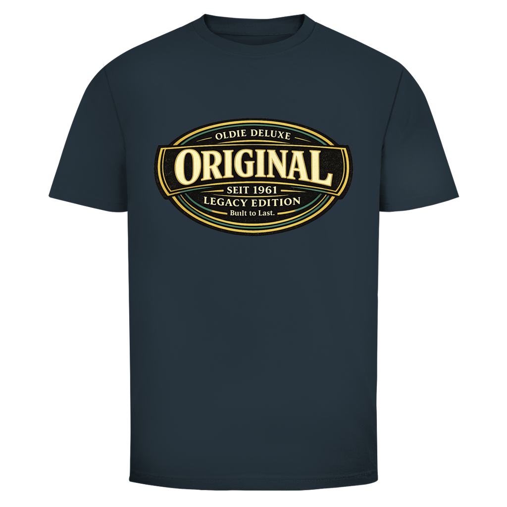 Herren T‑Shirt mit Emblem "Original seit 1961 – Legacy Edition – Oldie Deluxe" – Retro Design für Männer