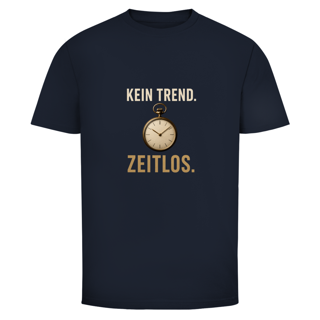 Oldie Deluxe Herren T‑Shirt "Kein Trend – Zeitlos" – minimalistisches Statement‑Design für Männer 55plus