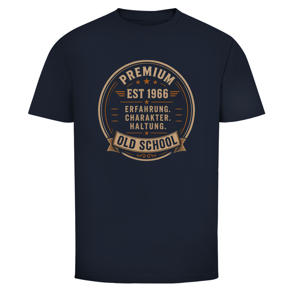 Oldie Deluxe Herren T‑Shirt "OldSchool" – klassisches Statement für Männer 55plus