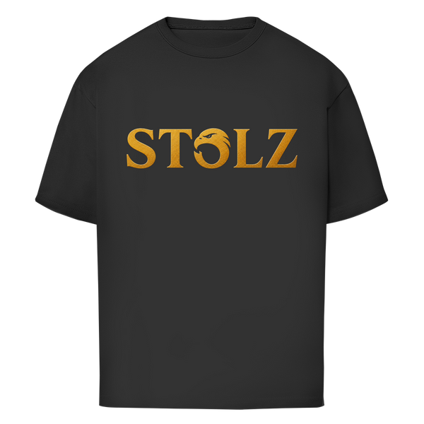 Oldie Deluxe Oversize Herren T‑Shirt "STOLZ" – goldenes Statement für Männer