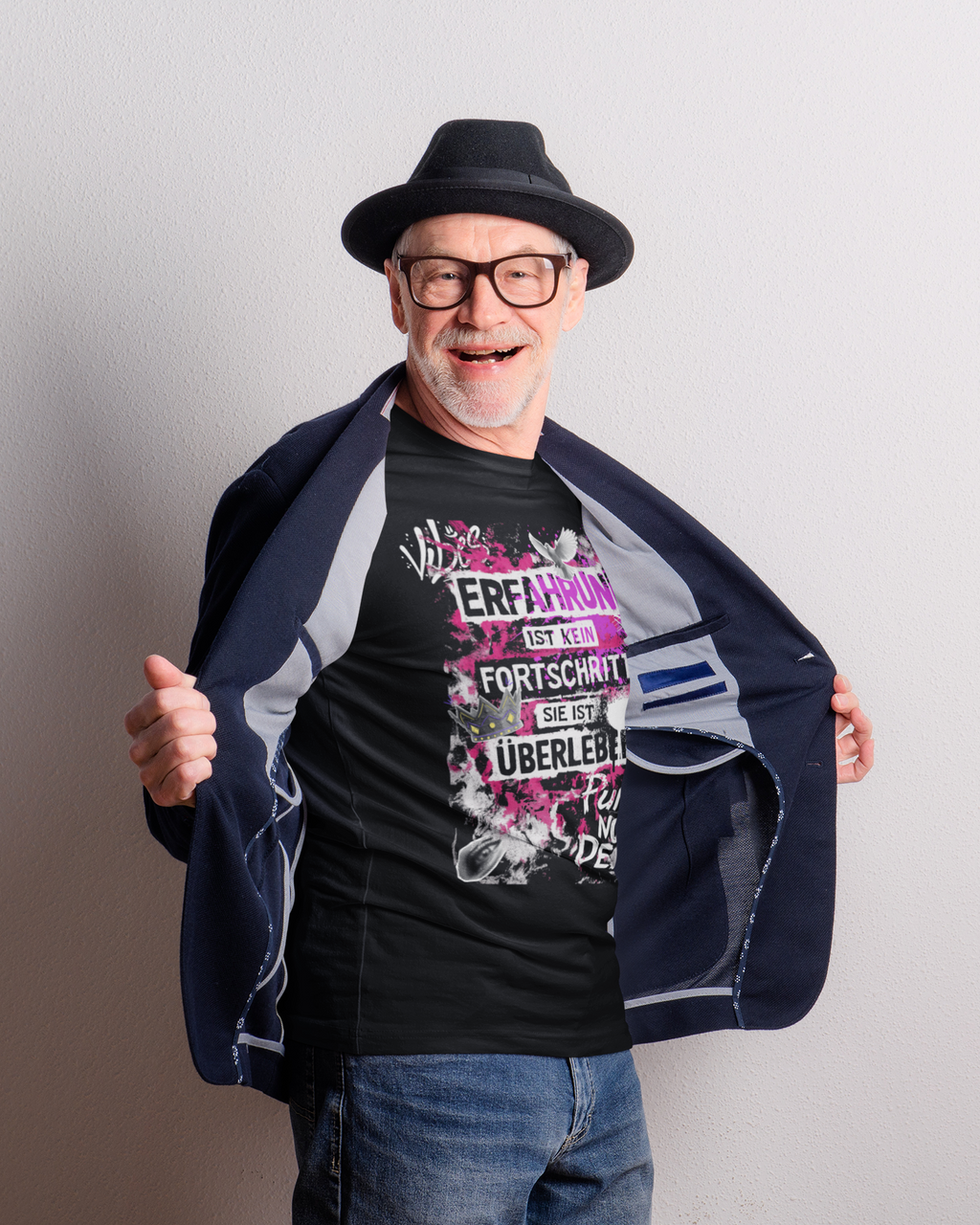 Herren T-Shirt Erfahrung ist kein Fortschritt